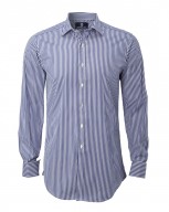 The Contrast City Shirt in Blue Bengal Stripe
