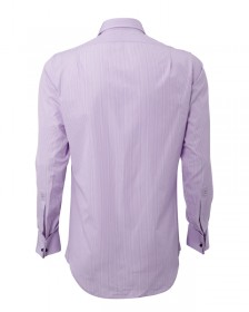 The Egyptian Cotton "Pharaoh Class" Shirt in Lilac with White Stripe