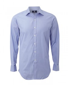 The "Rameses" End-On-End Egyptian Cotton Shirt in Aswan Blue