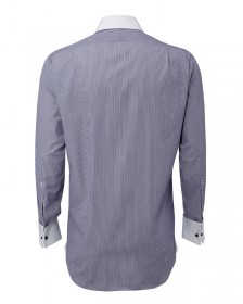 The Glenny Contrast City Shirt, 2-fold Italian Cotton