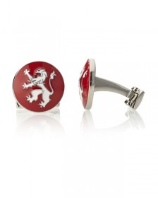 The Lion Red/White-Silver Plated