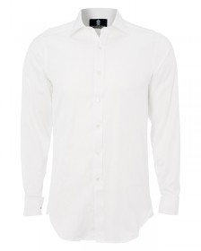 The Essential Expert Shirt in Antarctic White Herringbone