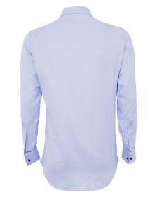 The Essential Expert Shirt in North Sea Blue Herringbone