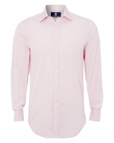 The Egyptian Cotton "Pharaoh Class" Shirt in Pink with White Stripe