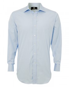 The "Nonpareil" Sea Island Cotton Shirt in Bajan Blue