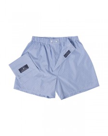 The "Leon Sphinx" Boxer in 100% Egyptian Cotton, Blue Stripe