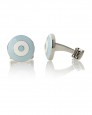 The Bomber Small Light Blue/White/Light Blue-Silver Plated