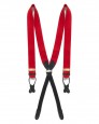 The Boxcloth Brace in Lipstick Red Wool