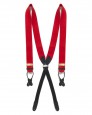 The Boxcloth Brace in Lipstick Red Wool