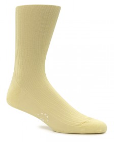 The "Victory" 100% Cotton Full-Calf Sock in Scurvy Lemon