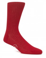 The "Victory" 100% Cotton Full-Calf Sock in Ensign Scarlet