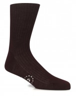 The "Victory" 100% Cotton Full-Calf Sock in Burnt Madeira