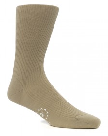 The "Hardy" 90% Merino Wool Full-Calf Sock in Landlubber Khaki