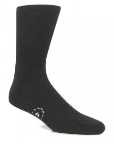 The "Hardy" 90% Merino Wool Full-Calf Sock in Home-Fire Charcoal