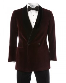 The Glenny "Beaufighter" Velvet Shawl Smoking Jacket